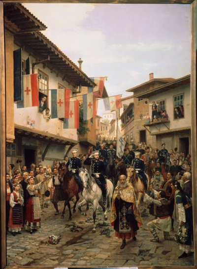 Russo-Turkish War of 1877-1878: Grand Duke Nicholas Nikolaevich of Russia in Veliko Tarnovo on 03/06/1877 by Nikolai Dmitrievich Dmitriev Orenburgsky