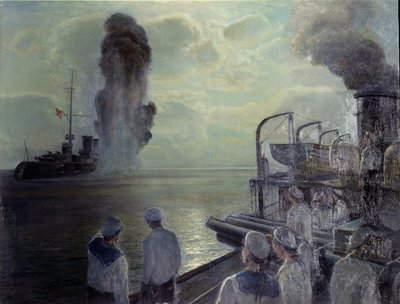 Russian Revolution of 1917: The Self Sinking of the Black Sea Fleet on June 18, 1918 by Nikolai Evlampievich Bublikov