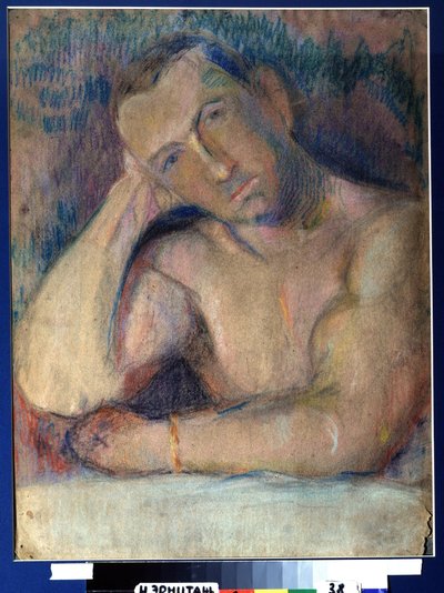 Portrait of the Poet Benedikt Livshits by Nikolai Ivanovich Kulbin