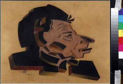 Portrait of Vsevolod Meyerhold by Nikolai Ivanovich Kulbin