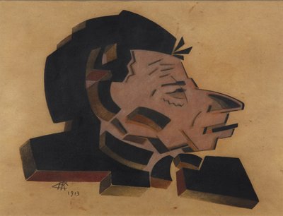 Portrait of Vsevolod Meyerhold, 1913 by Nikolai Ivanovich Kulbin