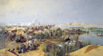 Russian Troops Crossing the Amu Darya River by Nikolai Karasin