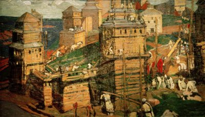 Building a City by Nikolai Konstantinowitsch Roerich