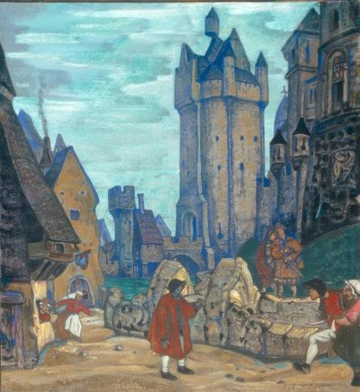 In Front of the Castle by Nikolai Konstantinowitsch Roerich
