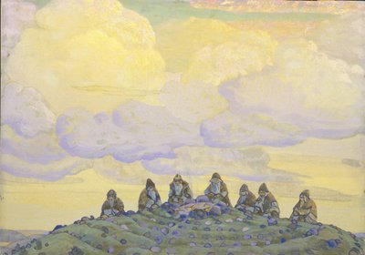 The Great Sacrifice. Stage design for the ballet The Rite of Spring Le Sacre du Printemps by I. Stravinsky by Nikolai Konstantinowitsch Roerich
