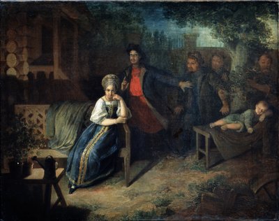 The robber Yegor Bashlyk kidnaps the merchant