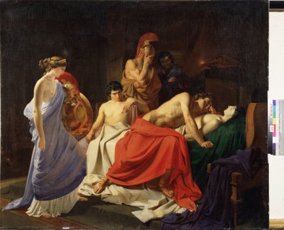 Achilles Lamenting the Death of Patroclus by Nikolai Nikolajevitch Gay