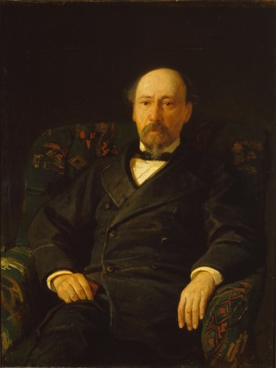 Portrait of the Poet Nikolay Nekrasov, 1872 by Nikolai Nikolayevich Ge