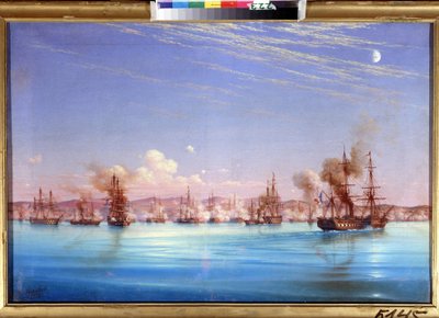Bombardment of Sevastopol from the British French Squadron in 1854 by Nikolai Pavlovich Krasovsky