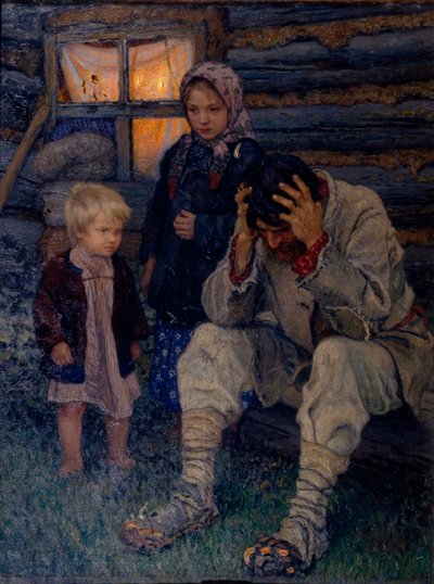 Mourning by Nikolai Petrovich Bogdanov Belsky