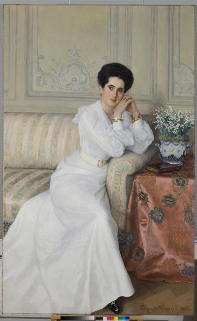 Portrait of Countess Darya Mikhaylovna Gorchakova, née Bibikova by Nikolai Petrovich Bogdanov Belsky