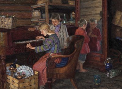 The Socialization, 1918 by Nikolai Petrovich Bogdanov Belsky