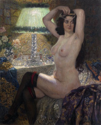 The Green Lamp by Nikolai Petrovich Bogdanov Belsky