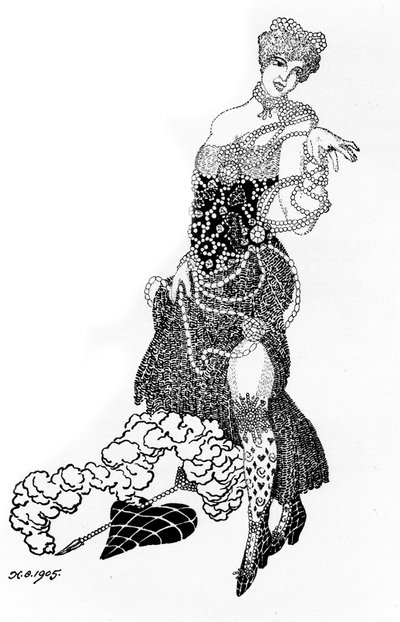 La Folichonette Illustration for the Journal Vesy The Scales, 1905 by Nikolai Petrovich Feofilaktov