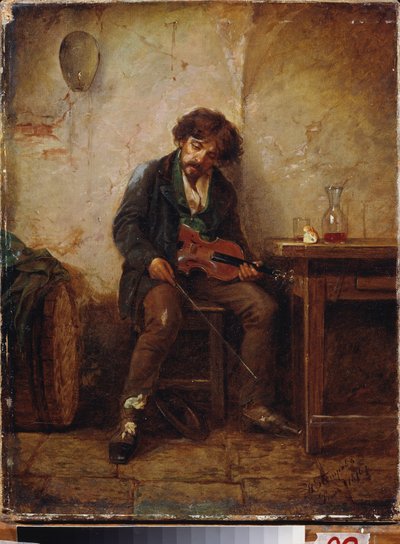 A Musician by Nikolai Petrovich Petrov
