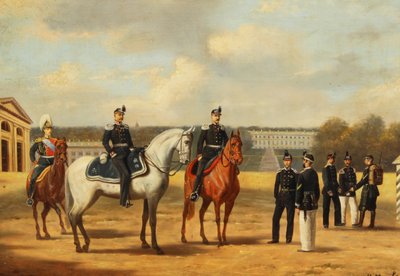 Grenadiers at Tsarskoe Selo by Nikolai Sergeyevich Matveyev