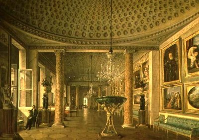 The Picture Gallery in the Stroganov Palace, St. Petersburg by Nikolai Stepanovich Nikitin