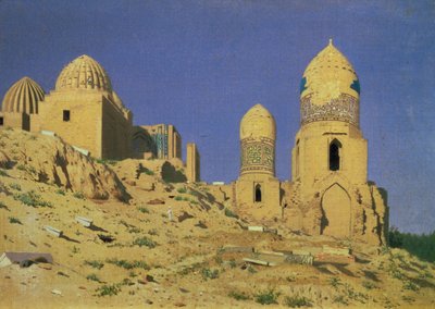 Hazreti Shakh-i-Zindeh Mausoleum in Samarkand, 1869-70 by Nikolai Stepanovich Vereshchagin