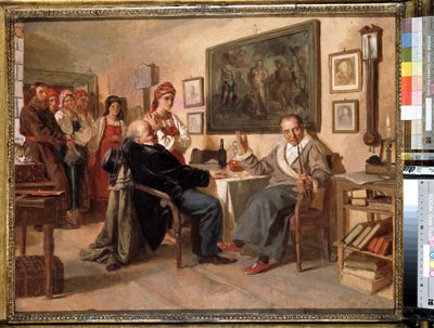 The Market. The Sale of Serfs by Nikolai Vasilievich Nevrev