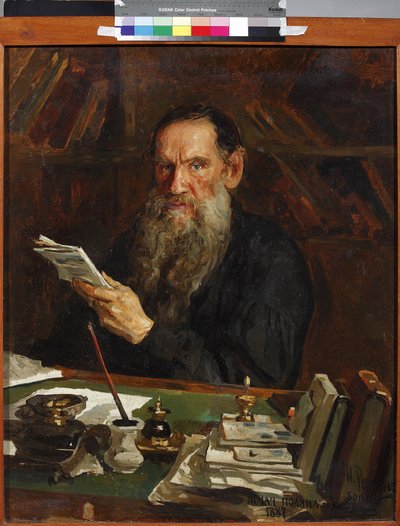 Portrait of Count Lev Nikolayevich Tolstoy by Nikolai Vasilievich Orlow