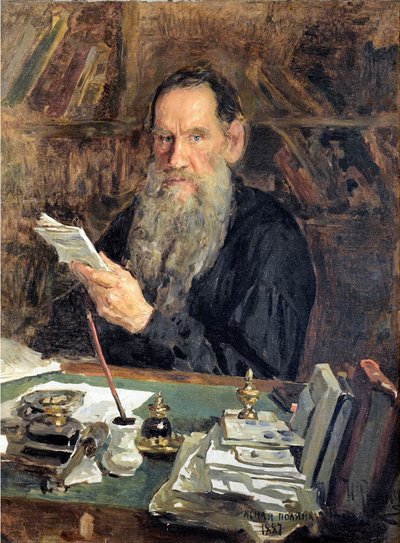 Portrait of Count Lev Nikolayevich Tolstoy by Nikolai Vasilievich Orlow
