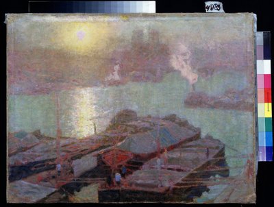 The Seine in Paris by Nikolai Vasilyevich Dosekin