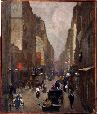 Rue Saint Denis in Paris by Nikolai Vasilyevich Dosekin