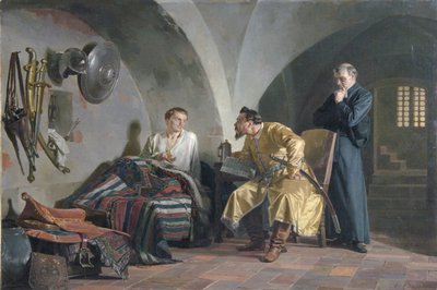False Dmitry I in the Adam Wisniowiecki House by Nikolai Vasilyevich Nevrev
