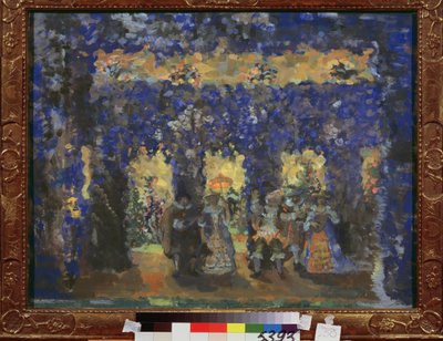 Pavilion in the Palace Gardens by Nikolaj Nikolaevic Sapunov