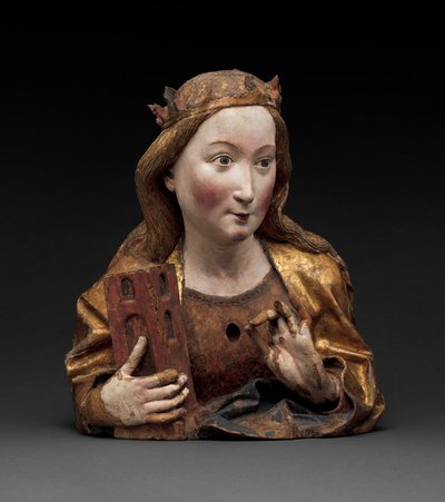 Reliquary Bust of Saint Barbara, c.1465 by Nikolaus Gerhaert von Leyden