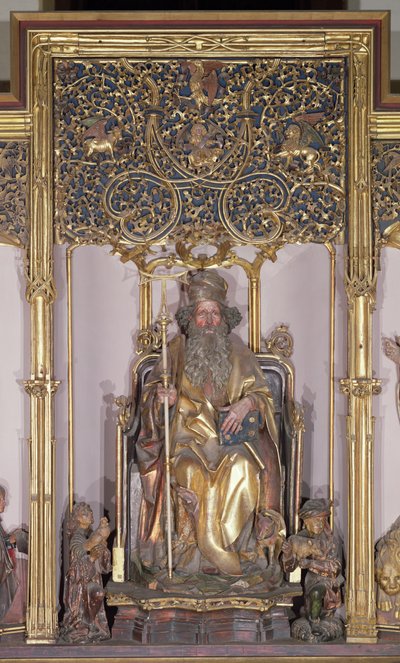 Isenheim Altarpiece, Saint Anthony the Hermit by Nikolaus Hagenauer