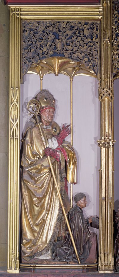 The Isenheim Altarpiece, Saint Augustine, c.1490 by Nikolaus Hagenauer