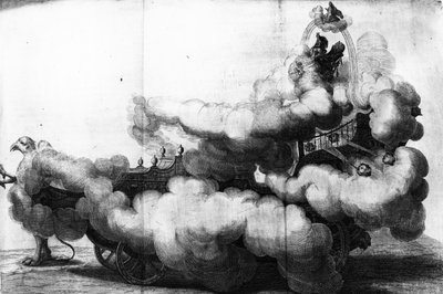 A Carriage drawn by griffins and driven by Carlo di Lorenzo by Nikolaus van Hoy