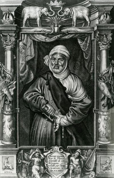 Abu l-Hasan Ali, also called Muley Hacén, 1535 by Nikolaus van der Horst