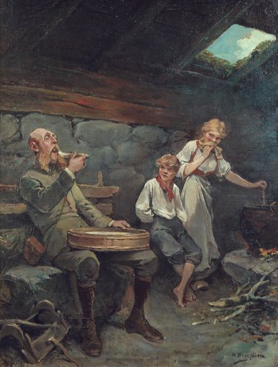 The Lord and the Porridge Made with Sour Cream by Nils Bergslien