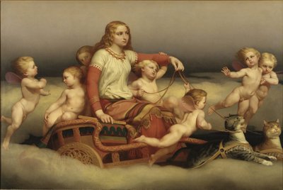 Freya Seeking Her Husband by Nils Jakob Blommer by Nils Blommer