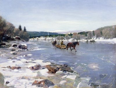 Hauling Timber by Nils Hansteen