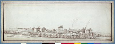 The Chateau de Vincennes, with chimneys smoking by Noel Gasselin