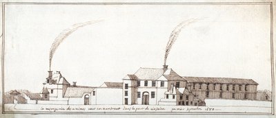The Menagerie with Chimneys Smoking by Noel Gasselin