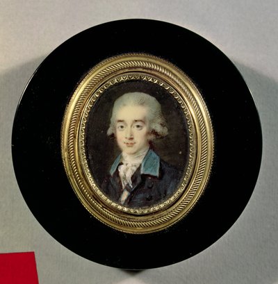 Portrait Miniature of Count Hans Axel von Fersen by Noel Halle