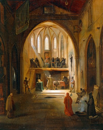 Galileo Galilei before the Court of Inquisition (detail) by Noel Thomas Joseph Clerian