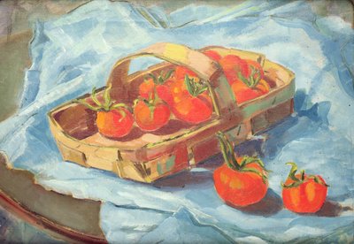 Basket of Tomatoes by Nora Summers