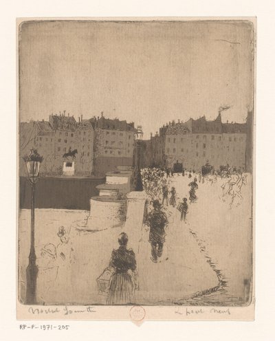 View of the Pont Neuf in Paris by Norbert Goeneutte
