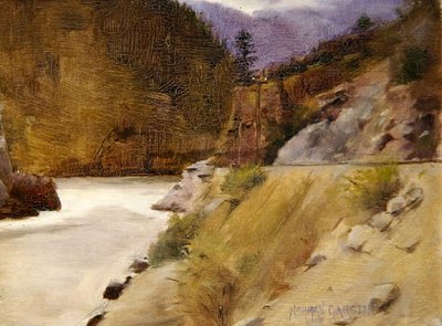 Hell Gate Canyon, Fraser River, Canada by Norman Garstin