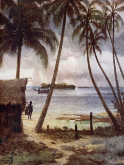 A Stormy Day in Rubiana Lagoon, Solomon Islands by Norman Hardy