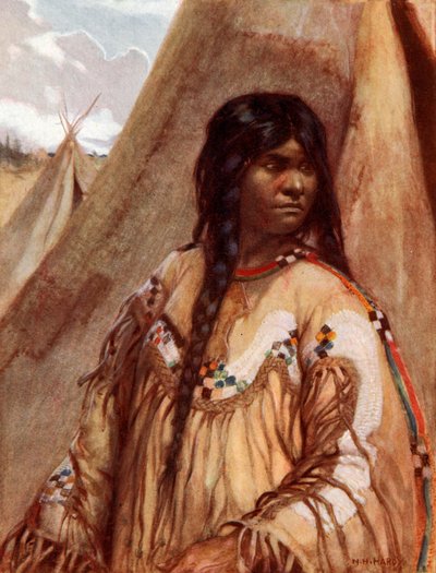 Blackfoot Indian Girl by Norman Hardy