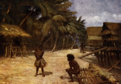 Motu Village, Port Moresby, British New Guinea by Norman Hardy