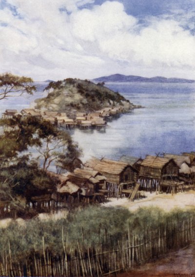 The Island of Elevera from the Mission Station, Port Moresby, British New Guinea by Norman Hardy