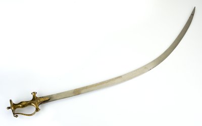 Talwar Saber with Indo-Muslim Hilt of Panjabi Type, Blade Possibly 18th Century, Hilt 19th Century by North Indian School