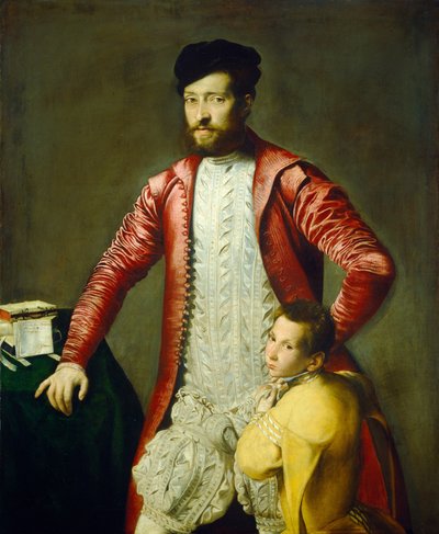 Alessandro Alberti with a Page by North Italian 16th Century